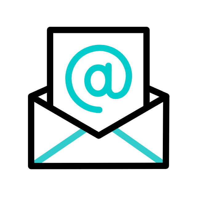 Illustration animée d’un e-mail pour présenter le service de messagerie professionnelle